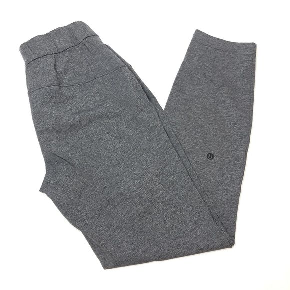 Lululemon On The Fly Pant Joggers Size 2 Heathered Black Gray Luxtreme W5ASSS - Picture 3 of 6